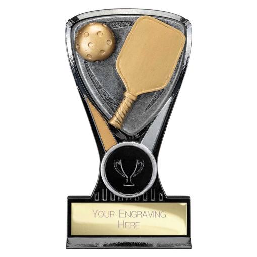 Wolverine Plaque Pickleball Carbon Black & Fusion Gold 130mm PA25023A