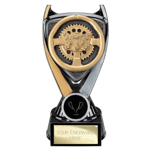 Wolverine Tower Steering Wheel Carbon Black & Fusion Gold 160mm PA25031B