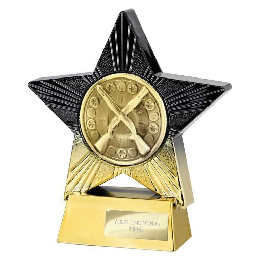 Superstar Clay Pigeon Award Black & Gold 140mm PA25041B