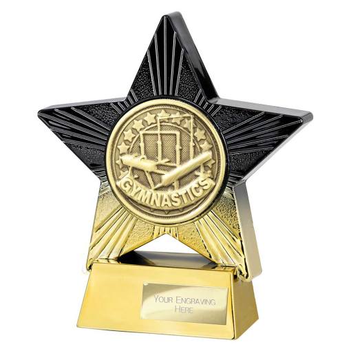 Superstar Gymnastics Award Black & Gold 140mm PA25062B