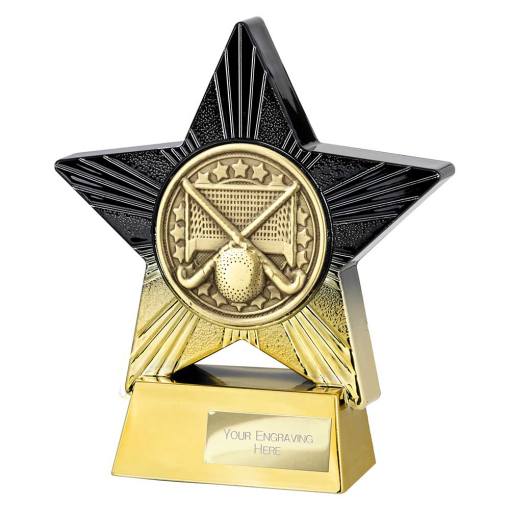 Superstar Hockey Award Black & Gold 140mm PA25063B
