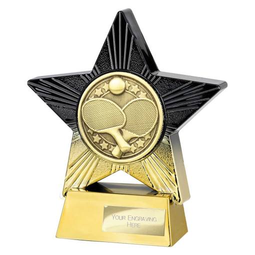 Superstar Table Tennis Award Black & Gold 140mm PA25078B