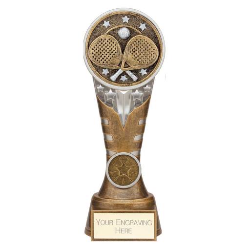 Ikon Tower Padel Award Antique Silver & Gold 200mm PA25227D