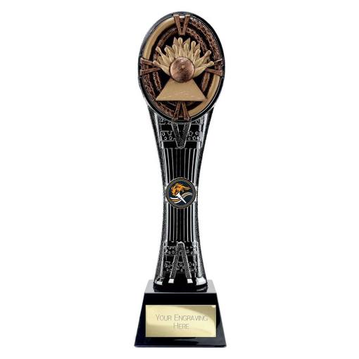 Maverick Extreme Tower Ten Pin Award Black & Antique Bronze 290mm PA26513B