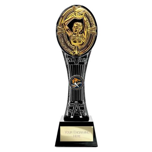 Maverick Extreme Tower Netball Award Black & Fusion Gold 260mm PA26521A