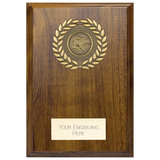 Reward Wreath Plaque Walnut 175x130mm PL24581E