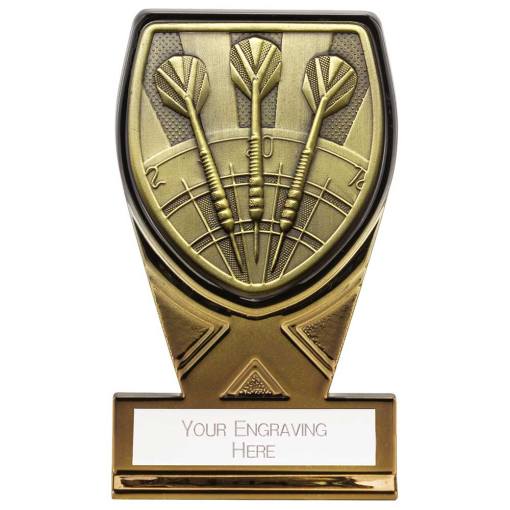 Fusion Cobra Darts Plaque Award Black & Gold 110mm PM24205A