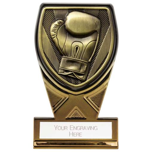 Fusion Cobra Boxing Plaque Award Black & Gold 110mm PM24213A
