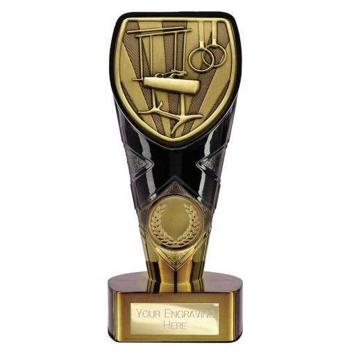 Fusion Cobra Gymnastics Award Black & Gold 150mm PM25220B