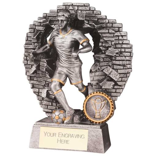 Blast Out Male Football Resin Award 160mm RF23089B