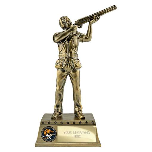 The Classic Shooting Award Metallic Antique Gold 225mm RF26048A