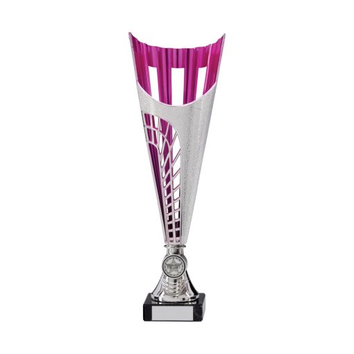 Garrison Plastic Laser Cut Cup Silver & Pink 315mm TR17574B