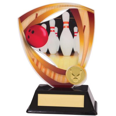 Fortress Ten Pin Acrylic Plaque 155mm AC18513B