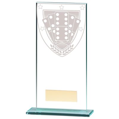 Millennium Dominoes Jade Glass Award 180mm CR20374E