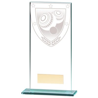 Millennium Lawn Bowls Jade Glass Award 180mm CR20384E