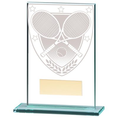 Millennium Tennis Jade Glass Award 125mm CR20394B