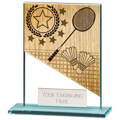 Mustang Badminton Jade Glass Award 110mm CR22218B
