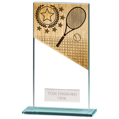 Mustang Tennis Jade Glass Award 160mm CR22219E
