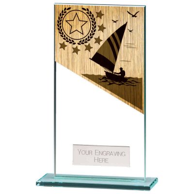 Mustang Sailing Jade Glass Award 160mm CR22232E