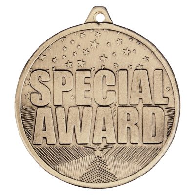 Cascade Special Award Iron Medal Antique Gold 50mm MM19037G