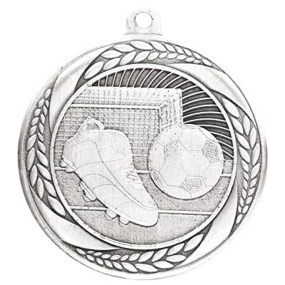 Typhoon Football Medal Silver 55mm MM20448S