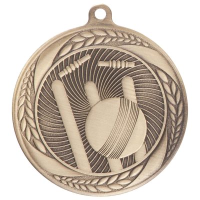 Typhoon Cricket Medal Gold 55mm MM20450G