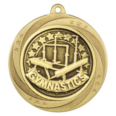 Superstar Gymnastics Medal Gold 60mm MM25062G