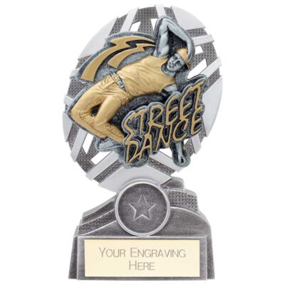 The Stars Street Dance Plaque Award Silver & Gold 150mm PA19061B