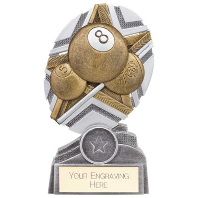 The Stars Pool Plaque Award Silver & Gold 150mm PA24244B