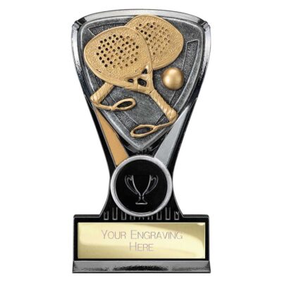 Wolverine Plaque Padel  Carbon Black & Fusion Gold 130mm PA25022A