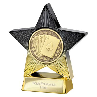Superstar Cards Award Black & Gold 110mm PA25039A