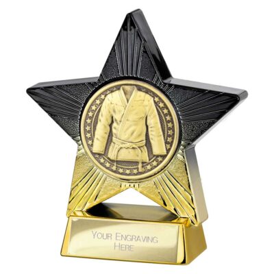 Superstar Martial Arts Award Black & Gold 110mm PA25067A
