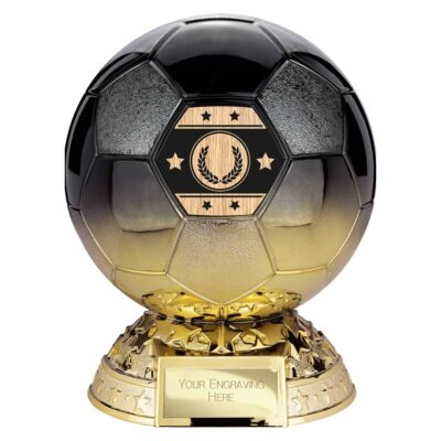 Elite Football Heavyweight Award Carbon Black to Gold 165mm PA25262B