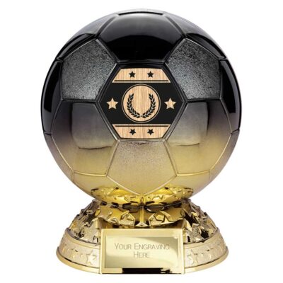 Elite Football Heavyweight Award Carbon Black to Gold 185mm PA25262C