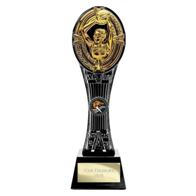 Maverick Extreme Tower Netball Award Black & Fusion Gold 260mm PA26521A