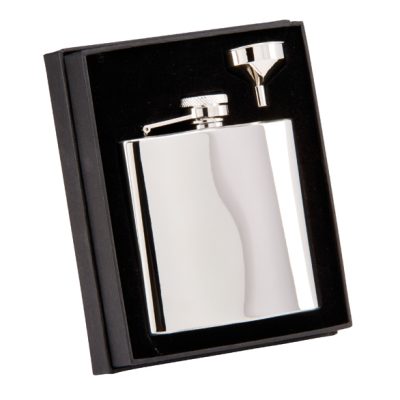 The Grand Flask Polished Steel 6oz 110mm PP1069