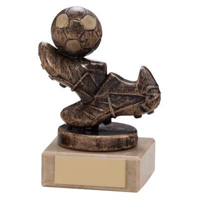 Agility Boot & Ball Football Trophy Bronze & Gold 95mm TR17551B