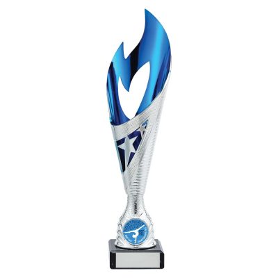 Inferno Plastic Laser Cut Cup Silver & Blue 265mm TR19589A