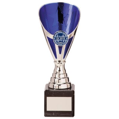 Rising Stars Premium Plastic Trophy Silver & Blue 200mm TR20538C