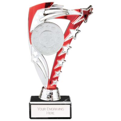 Frenzy Multisport Trophy Silver & Red 185mm TR24514A