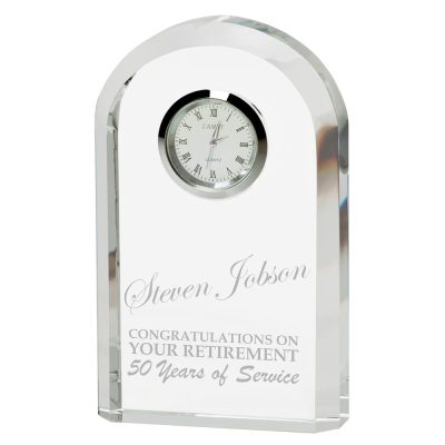 Eternity Crystal Clock 130mm CL17091A