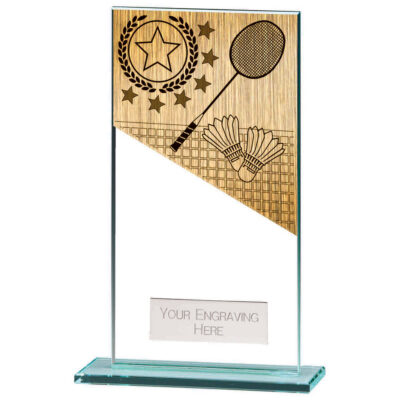 Mustang Badminton Jade Glass Award 160mm CR22218E