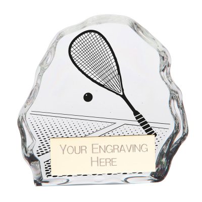 Mystique Squash Glass Award 75mm CR22249A
