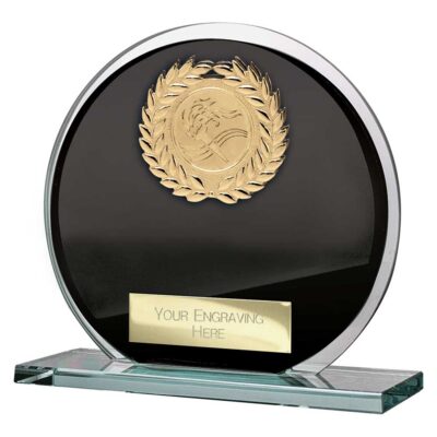Seismic Multisport Circle Plaque Black & Silver 105mm CR26571A
