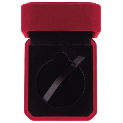 Aspire Velour Medal Box Red 50mm MB20306A