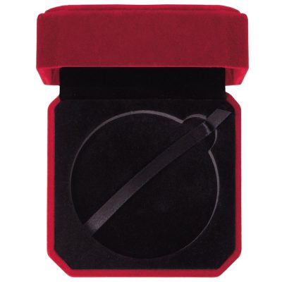 Aspire Velour Medal Box Red 70mm MB20306C