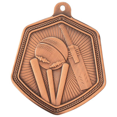 Falcon Cricket Medal Bronze 65mm MM22089B