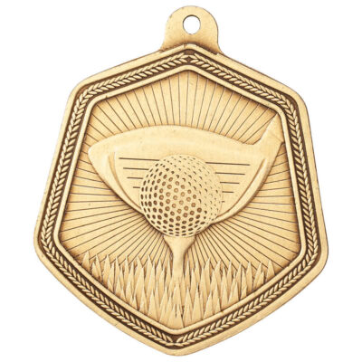 Falcon Golf Medal Gold 65mm MM22092G
