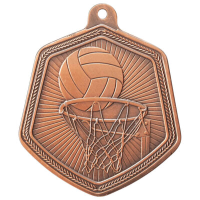 Falcon Netball Medal Bronze 65mm MM22097B