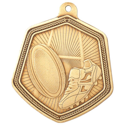 Falcon Rugby Medal Gold 65mm MM22099G